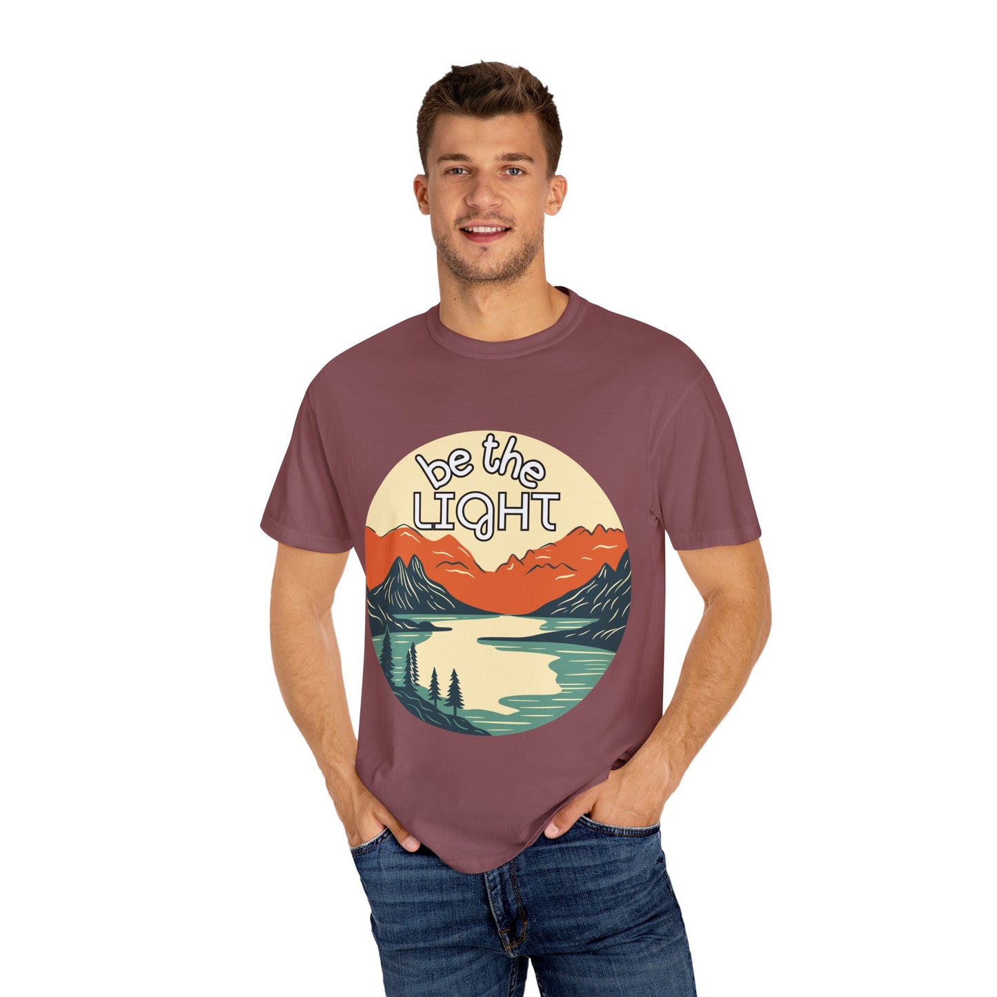 'Be the Light' Unisex Garment-Dyed T-shirt