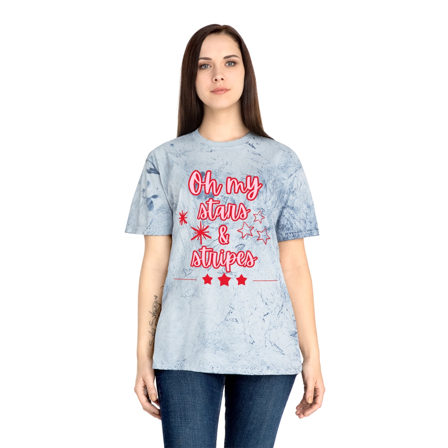 'Oh My Stars & Stripes' Unisex Color Blast T-Shirt