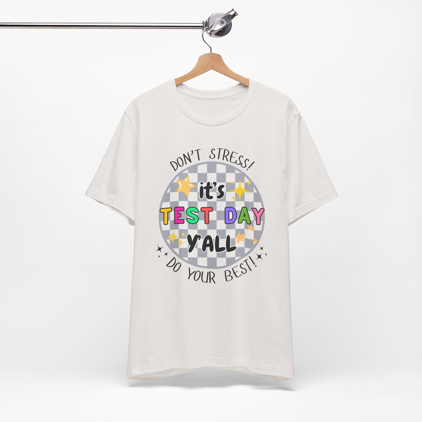 'It's Test Day Y'all' Unisex Jersey Short Sleeve Tee