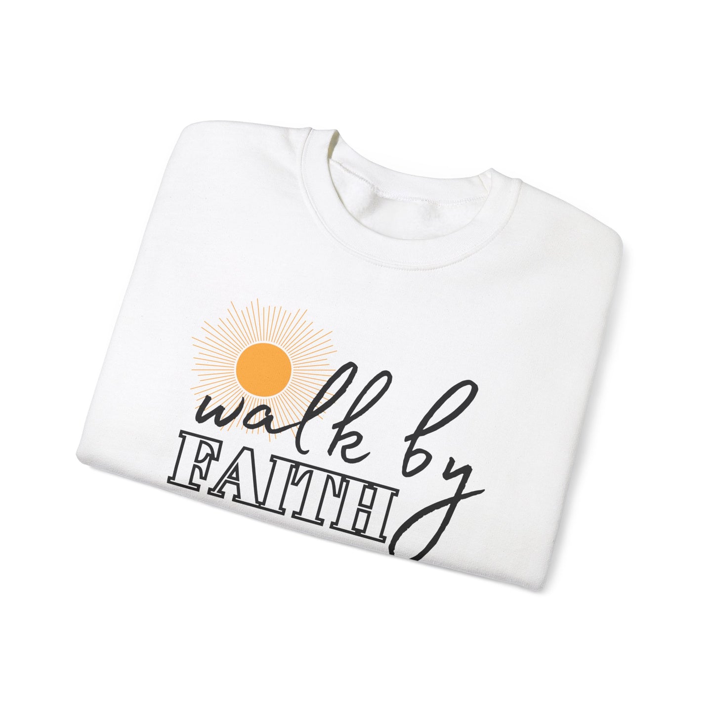 'Walk by Faith' Unisex Heavy Blend™ Crewneck Sweatshirt