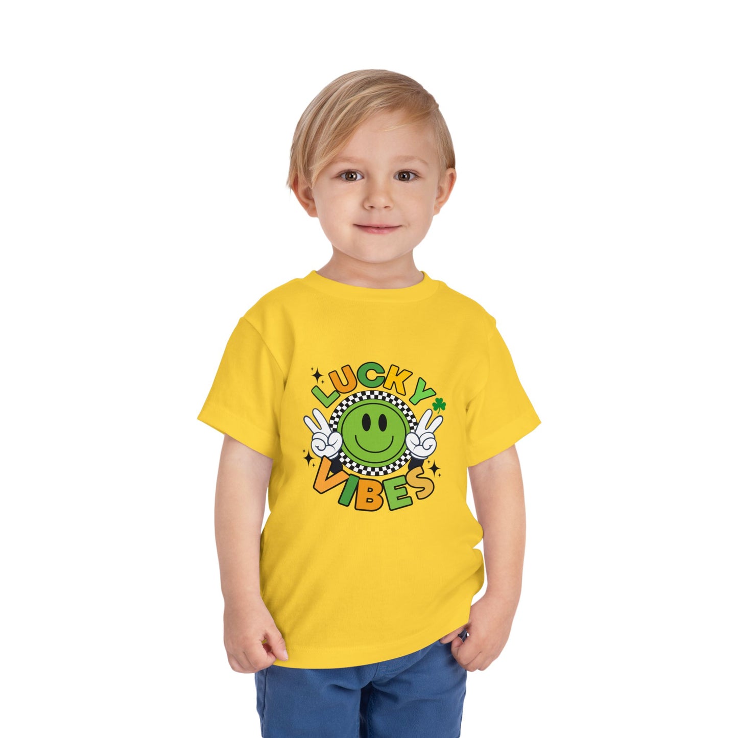 'Lucky Vibes' Toddler Short Sleeve Tee