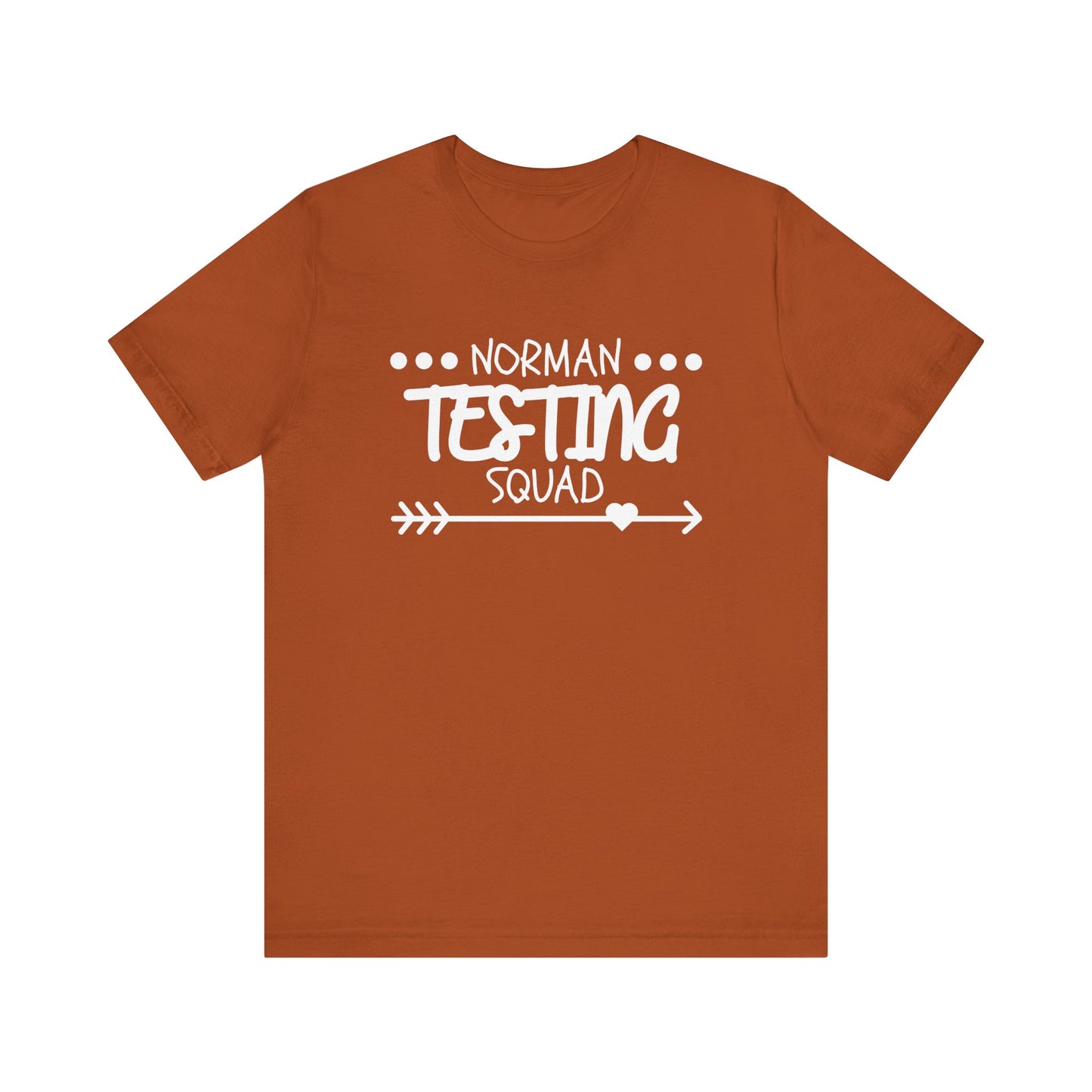 'Norman Testing Squad' Unisex Jersey Short Sleeve Tee