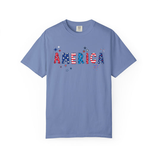 'America' Unisex Garment-Dyed T-shirt