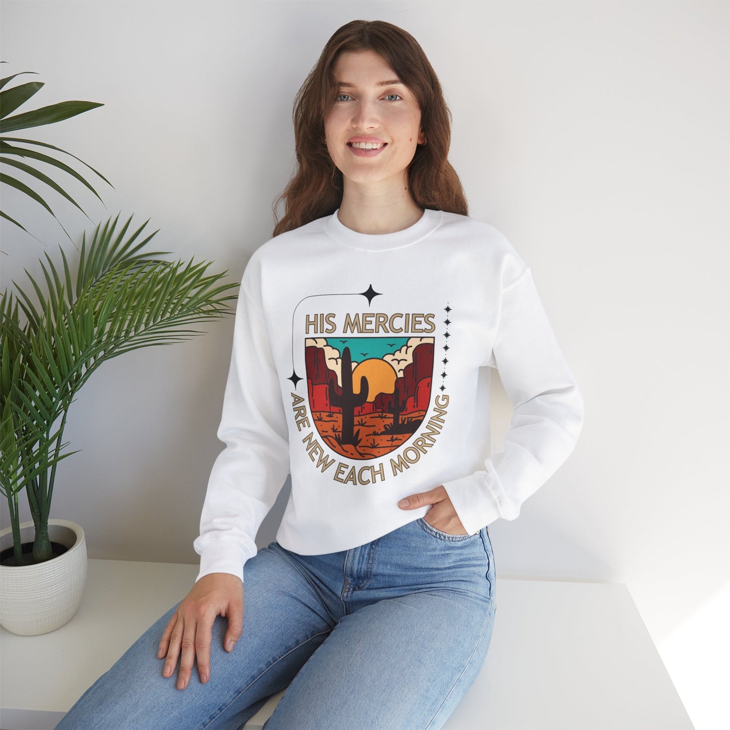 'His Mercies Are New Each Morning' Unisex Heavy Blend™ Crewneck Sweatshirt