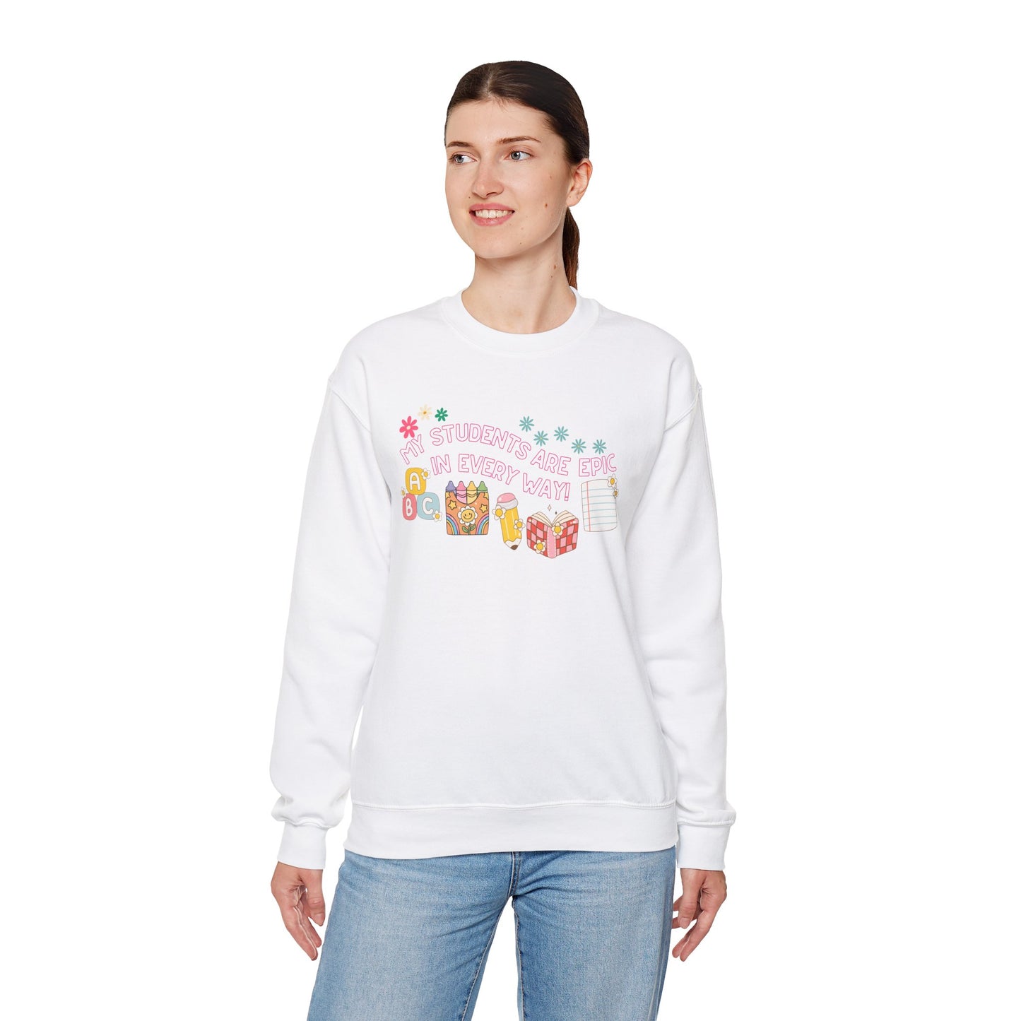 'My Students Are Epic In Every Way' Unisex Heavy Blend™ Crewneck Sweatshirt