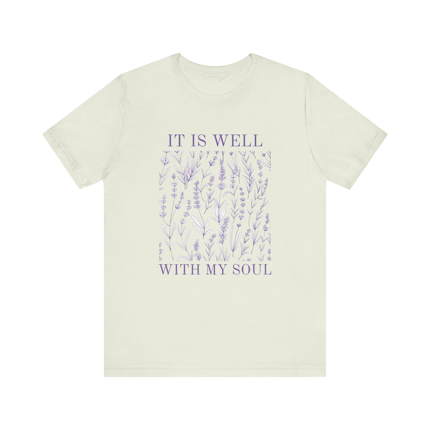 'It Is Well With My Soul' Unisex Jersey Short Sleeve Tee