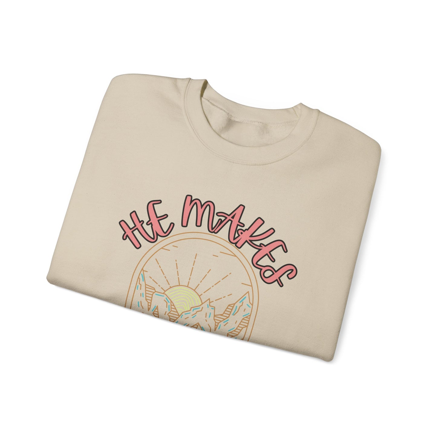 'He Makes All Things New' Unisex Heavy Blend™ Crewneck Sweatshirt