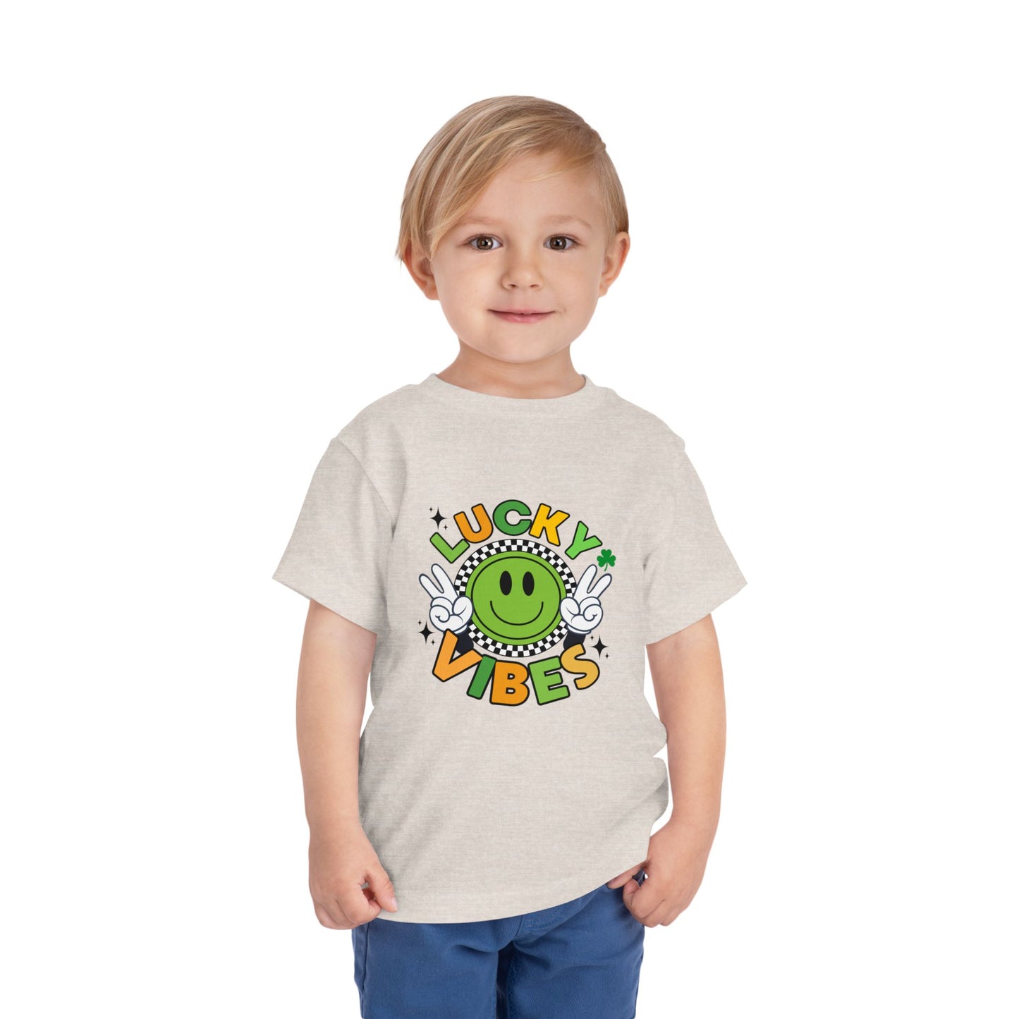 'Lucky Vibes' Toddler Short Sleeve Tee