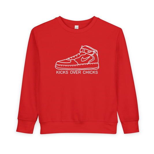 'Kicks Over Chicks' Toddler Sweatshirt