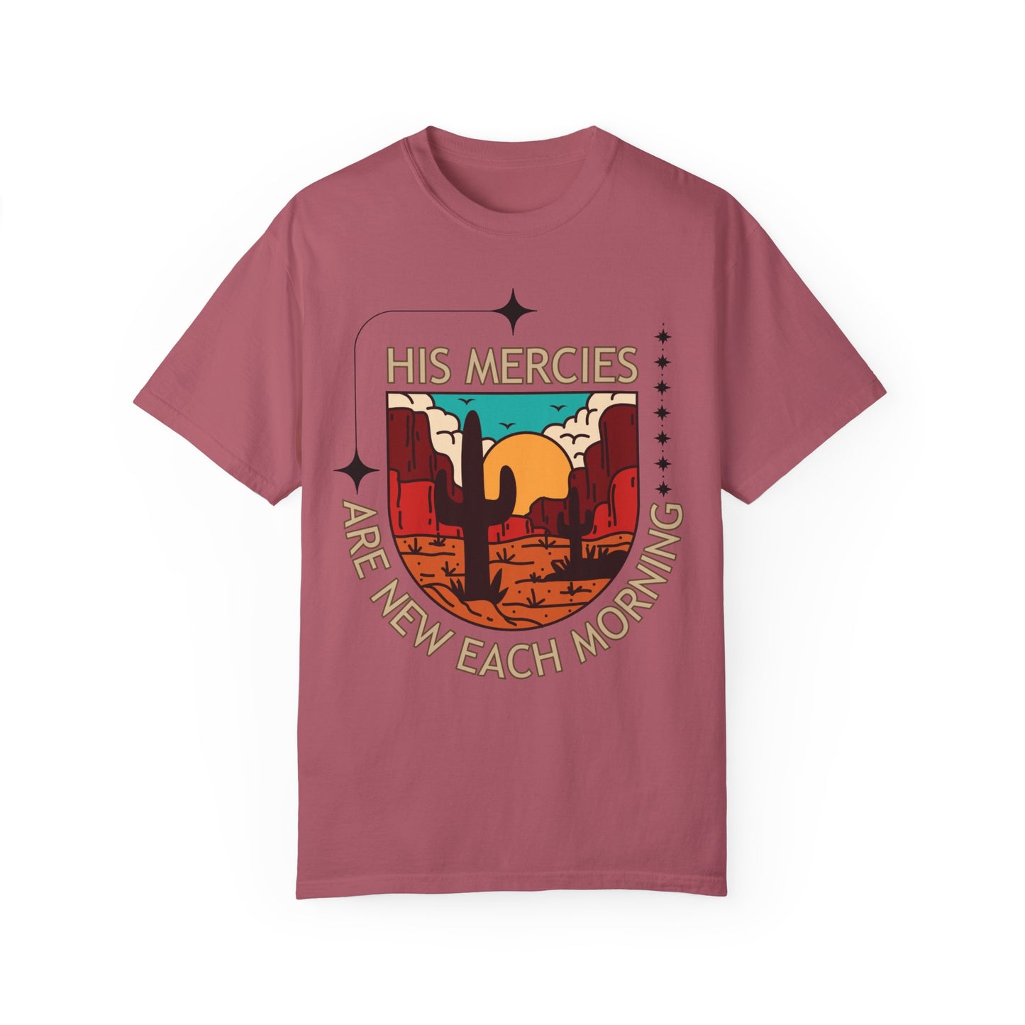 'His Mercies Are New Each Morning' Unisex Garment-Dyed T-shirt
