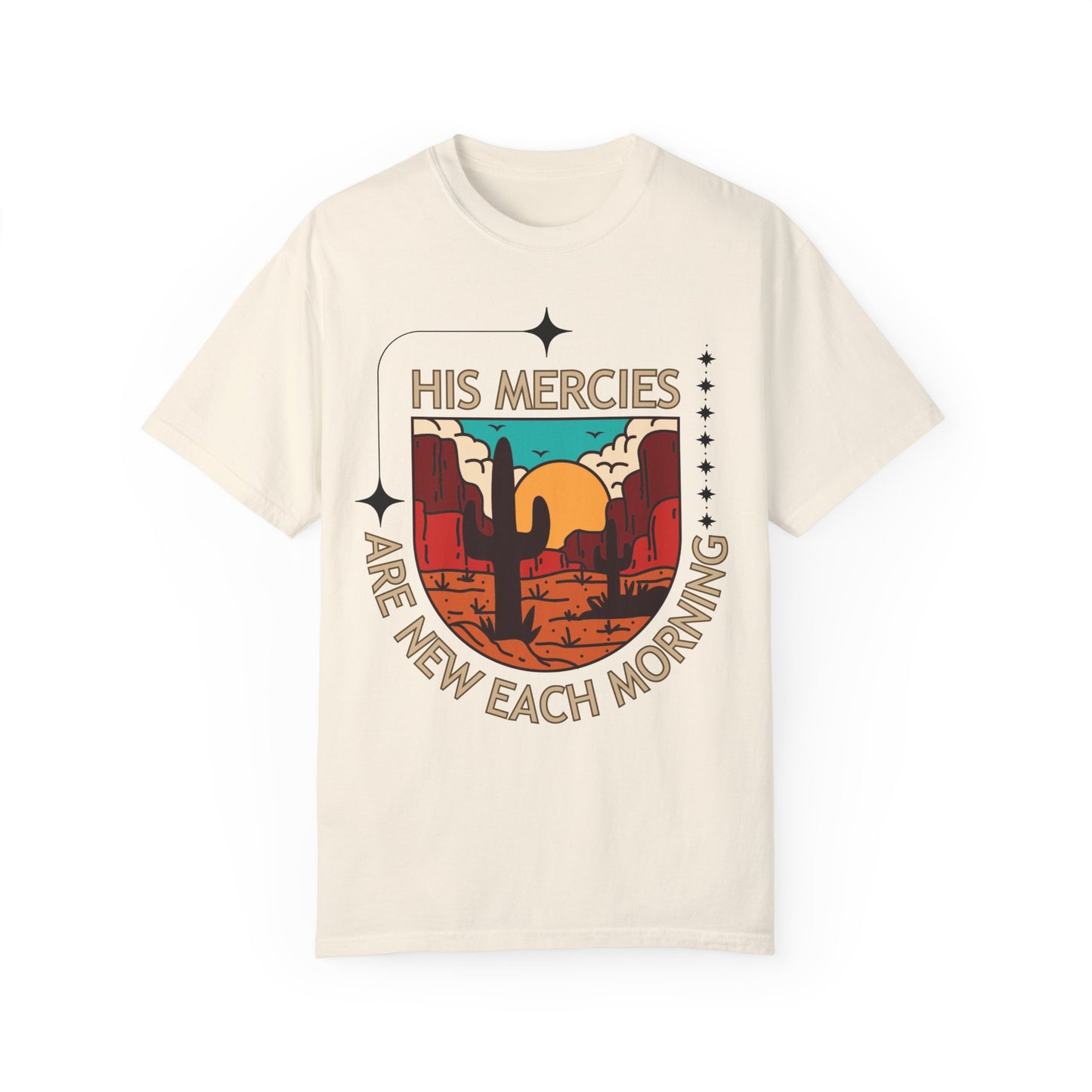 'His Mercies Are New Each Morning' Unisex Garment-Dyed T-shirt