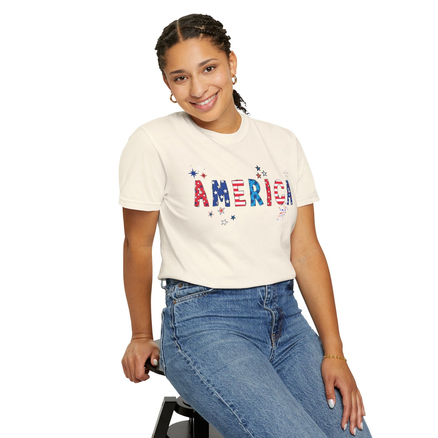 'America' Unisex Garment-Dyed T-shirt