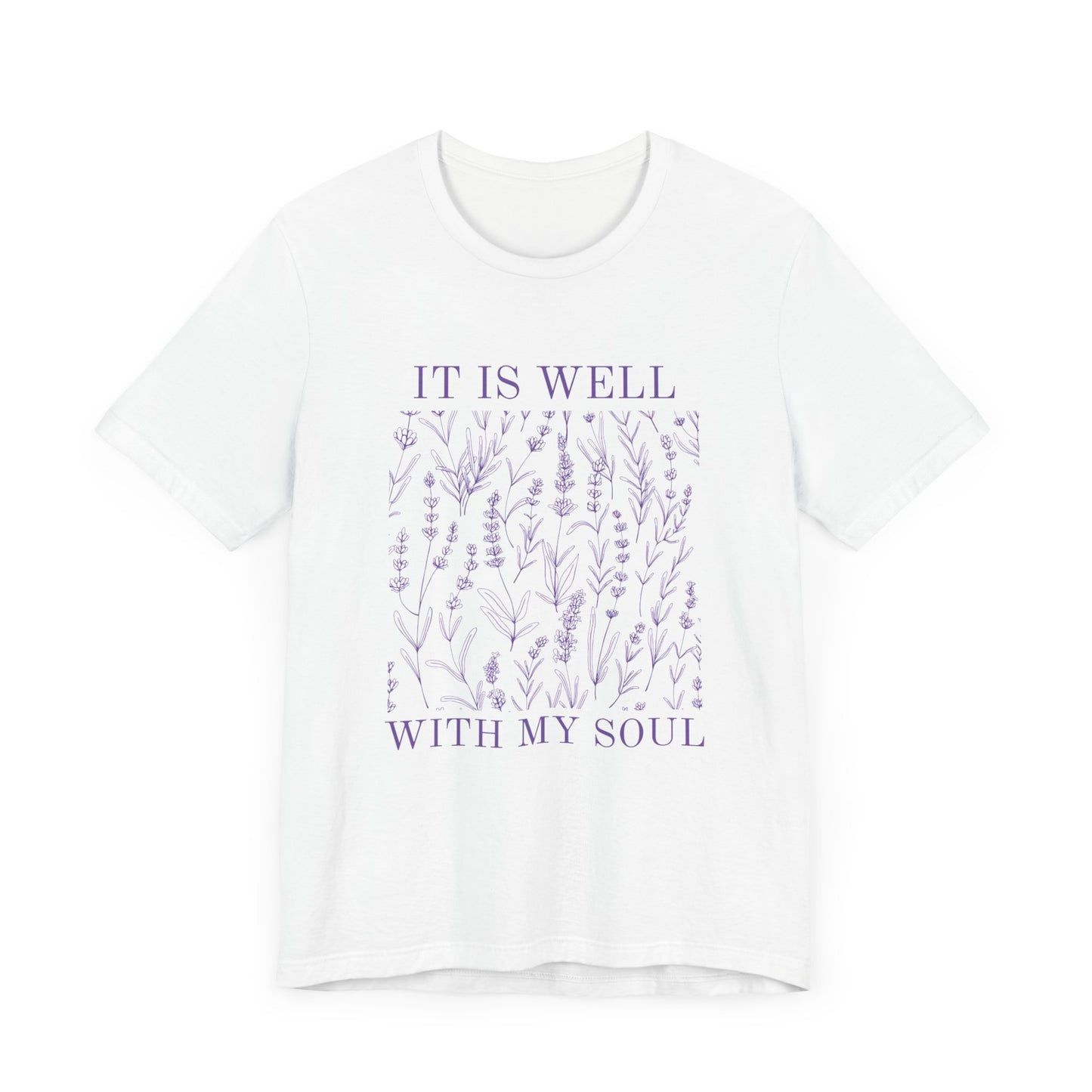 'It Is Well With My Soul' Unisex Jersey Short Sleeve Tee