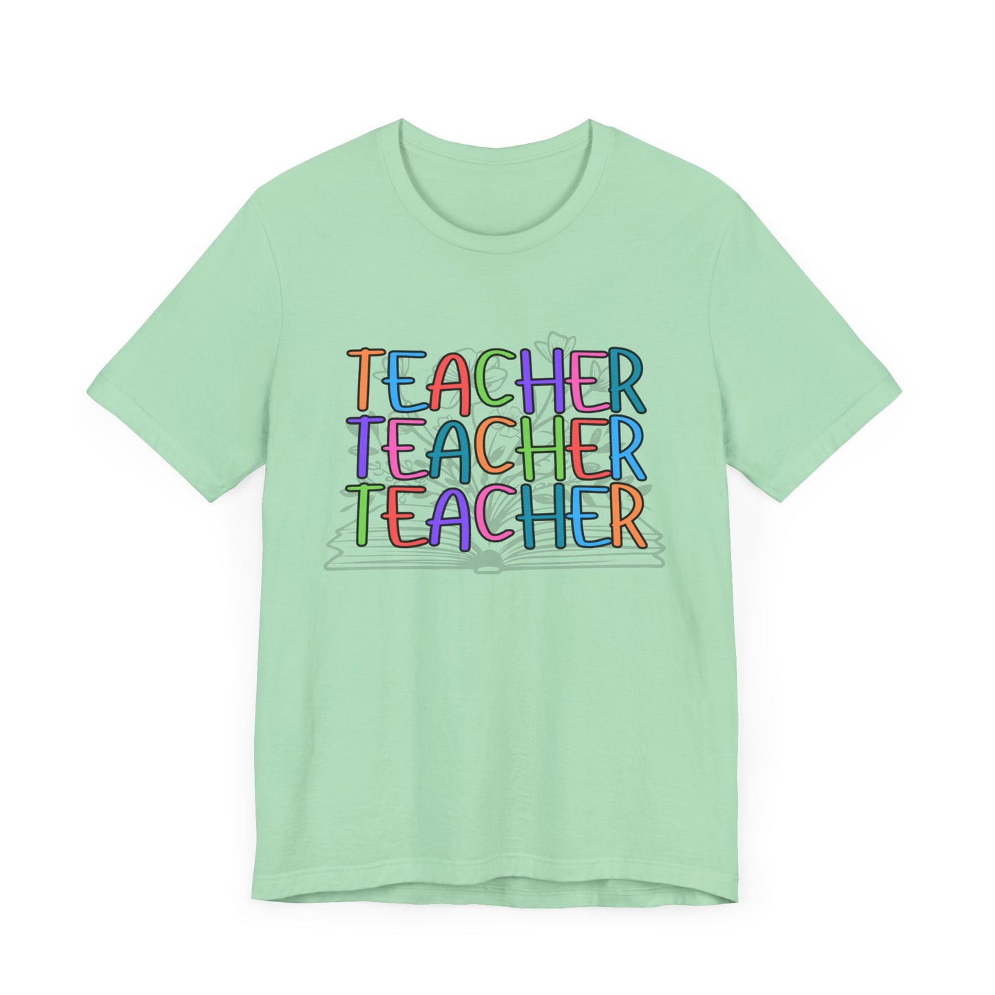 'Book Teacher' Unisex Jersey Short Sleeve Tee