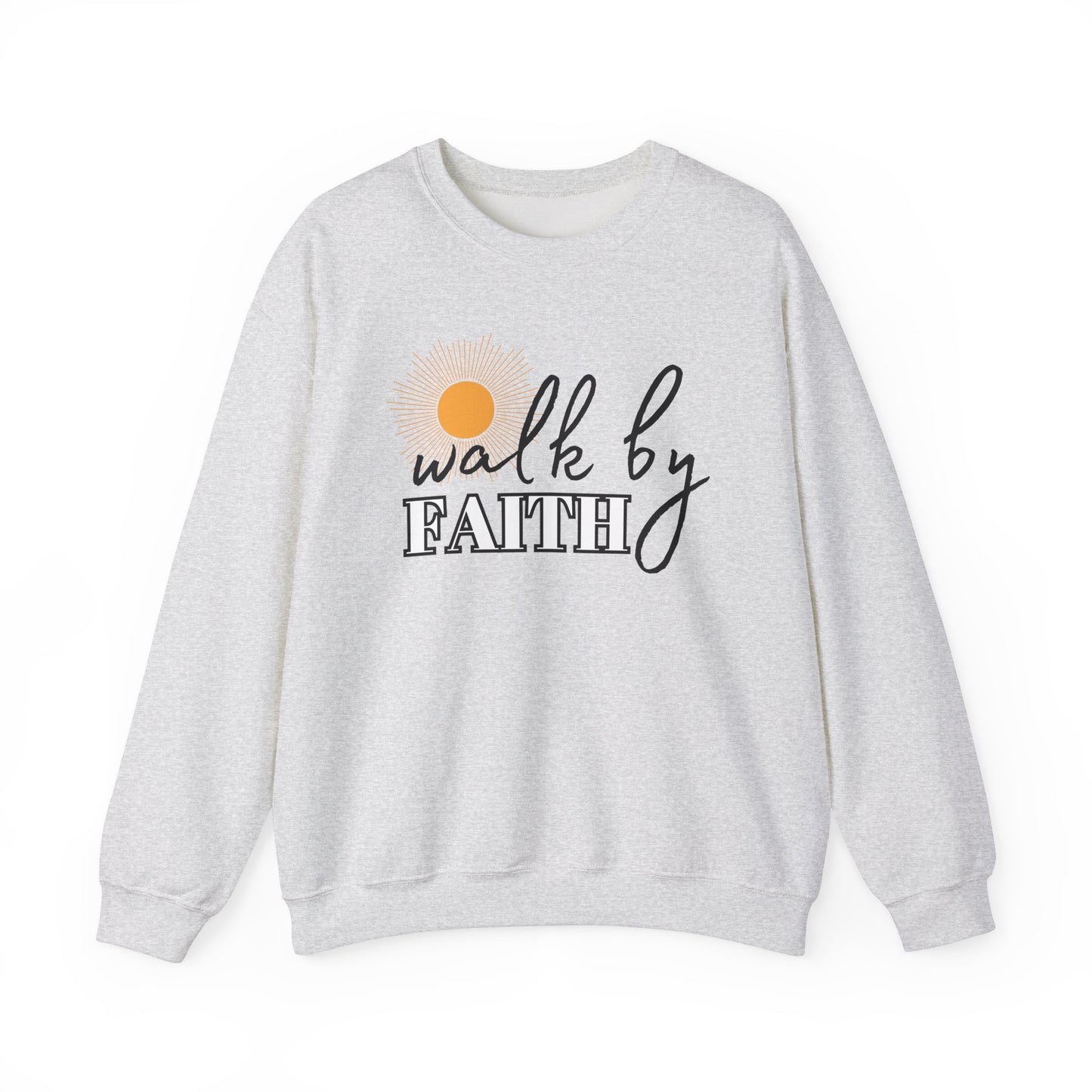 'Walk by Faith' Unisex Heavy Blend™ Crewneck Sweatshirt
