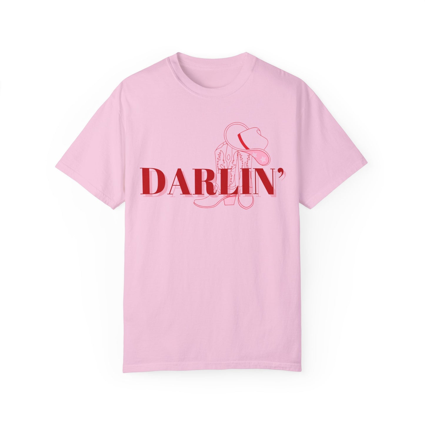 'Darlin' Cowboy Boots' Unisex Garment-Dyed T-shirt