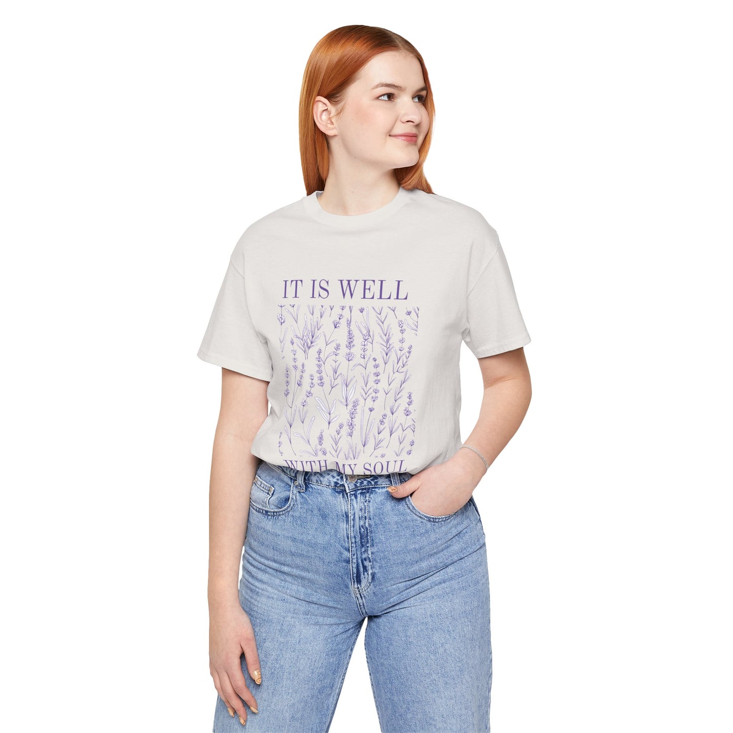 'It Is Well With My Soul' Unisex Jersey Short Sleeve Tee