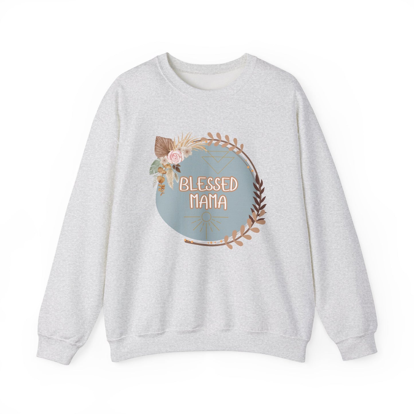 'Blessed Mama' Unisex Heavy Blend™ Crewneck Sweatshirt