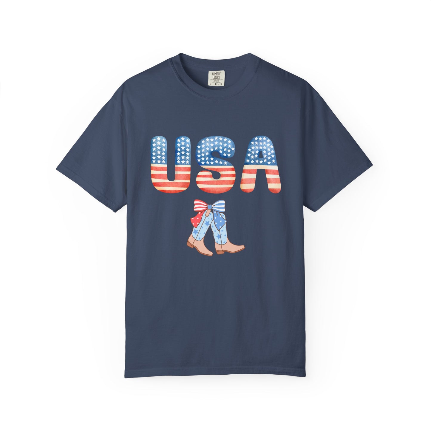 'USA' Unisex Garment-Dyed T-shirt