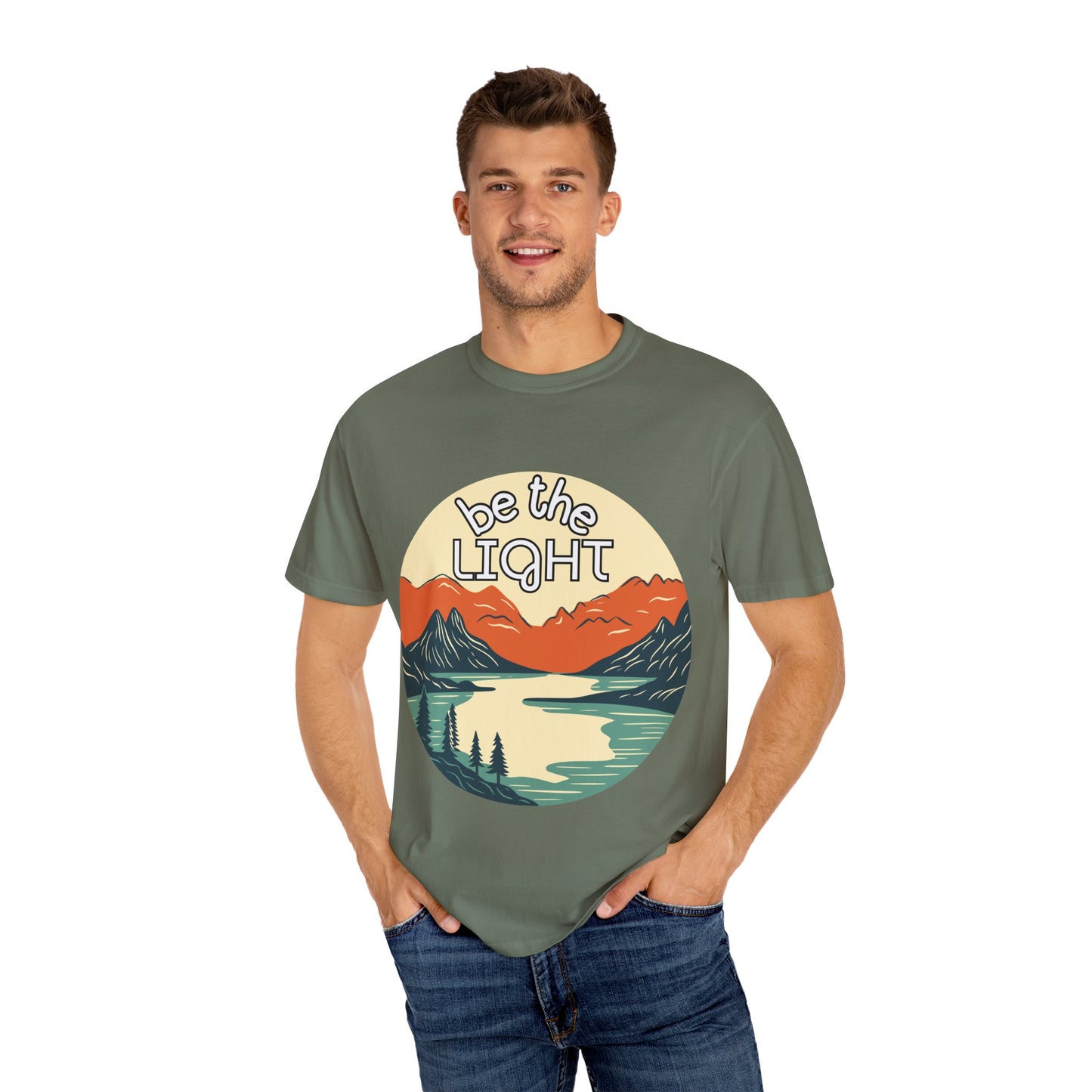 'Be the Light' Unisex Garment-Dyed T-shirt