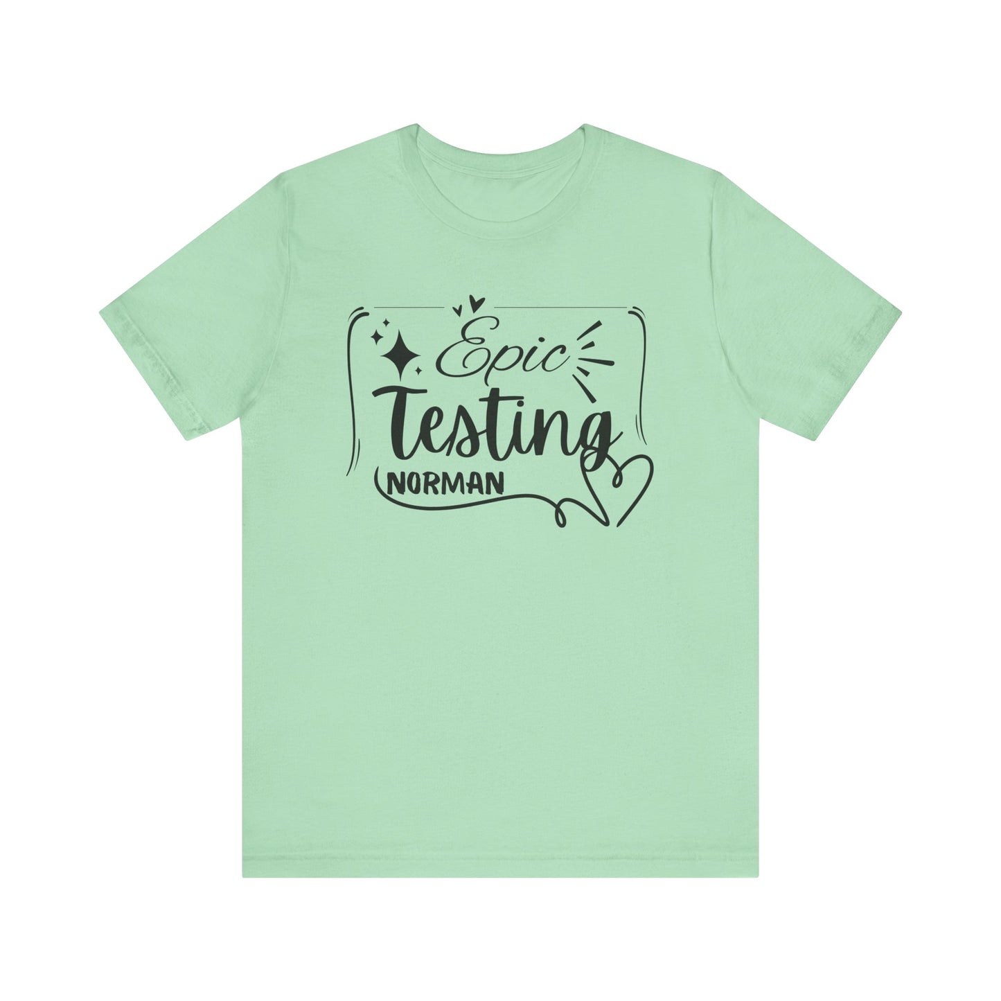 'Epic Testing Norman' Unisex Jersey Short Sleeve Tee