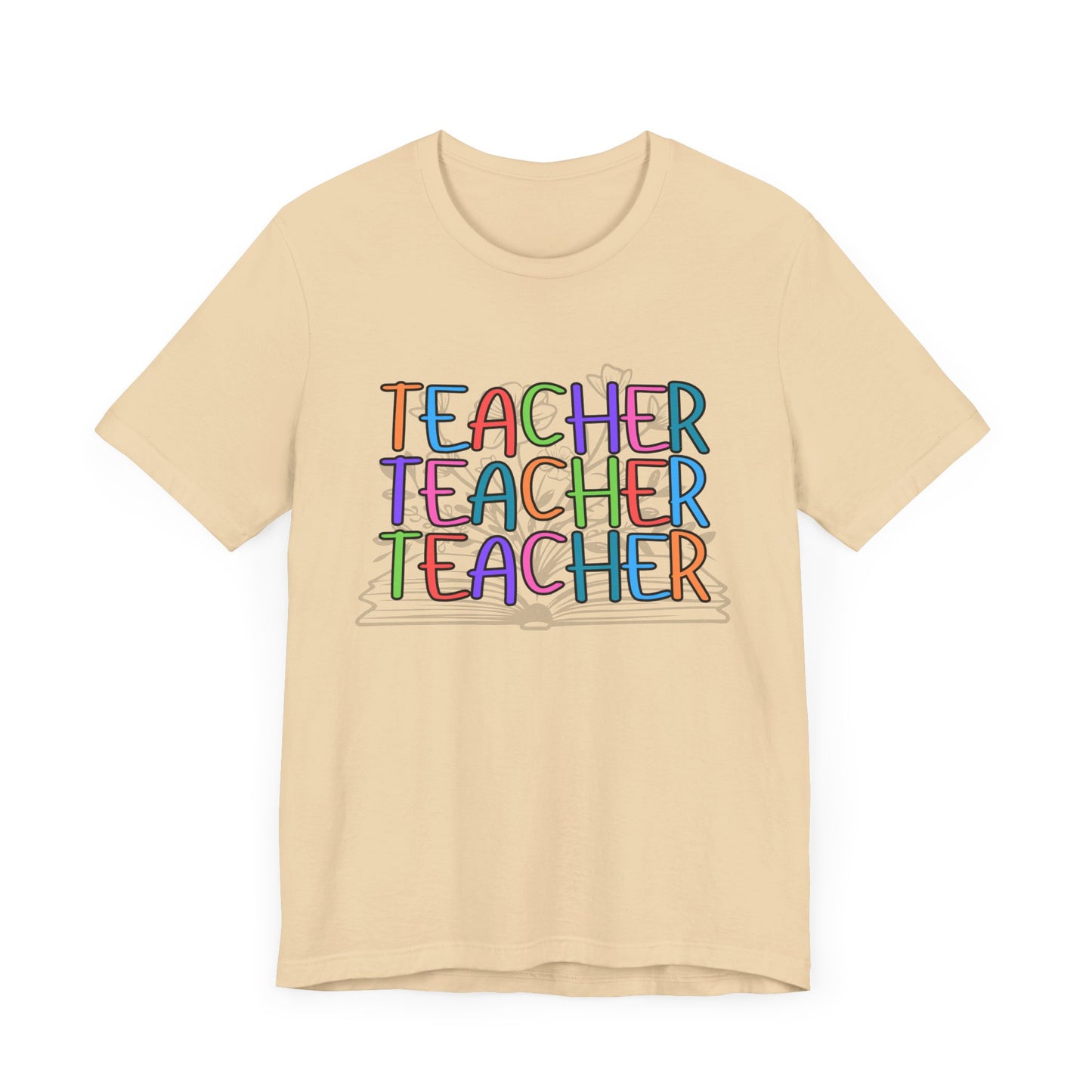 'Book Teacher' Unisex Jersey Short Sleeve Tee