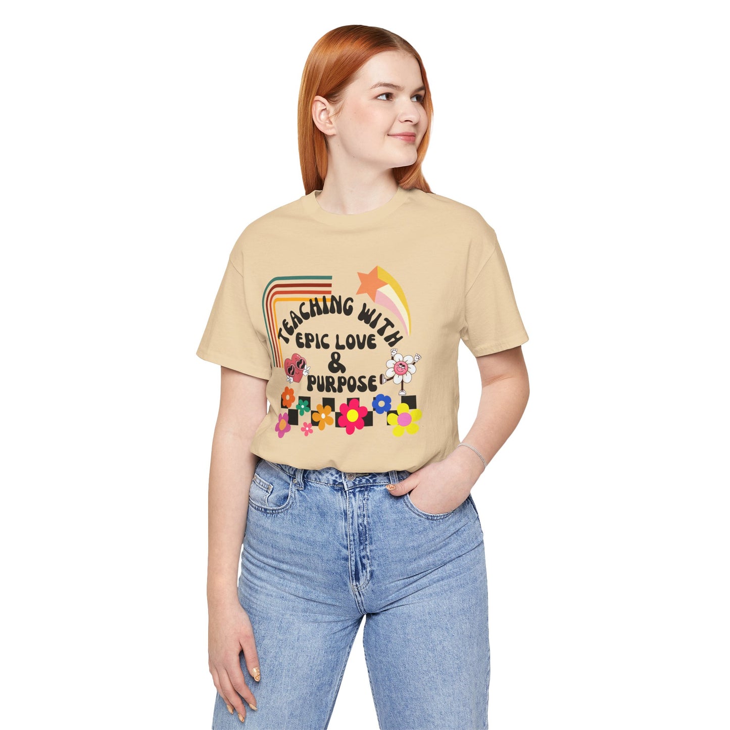 'Teaching With Epic Love & Purpose' Unisex Jersey Short Sleeve Tee