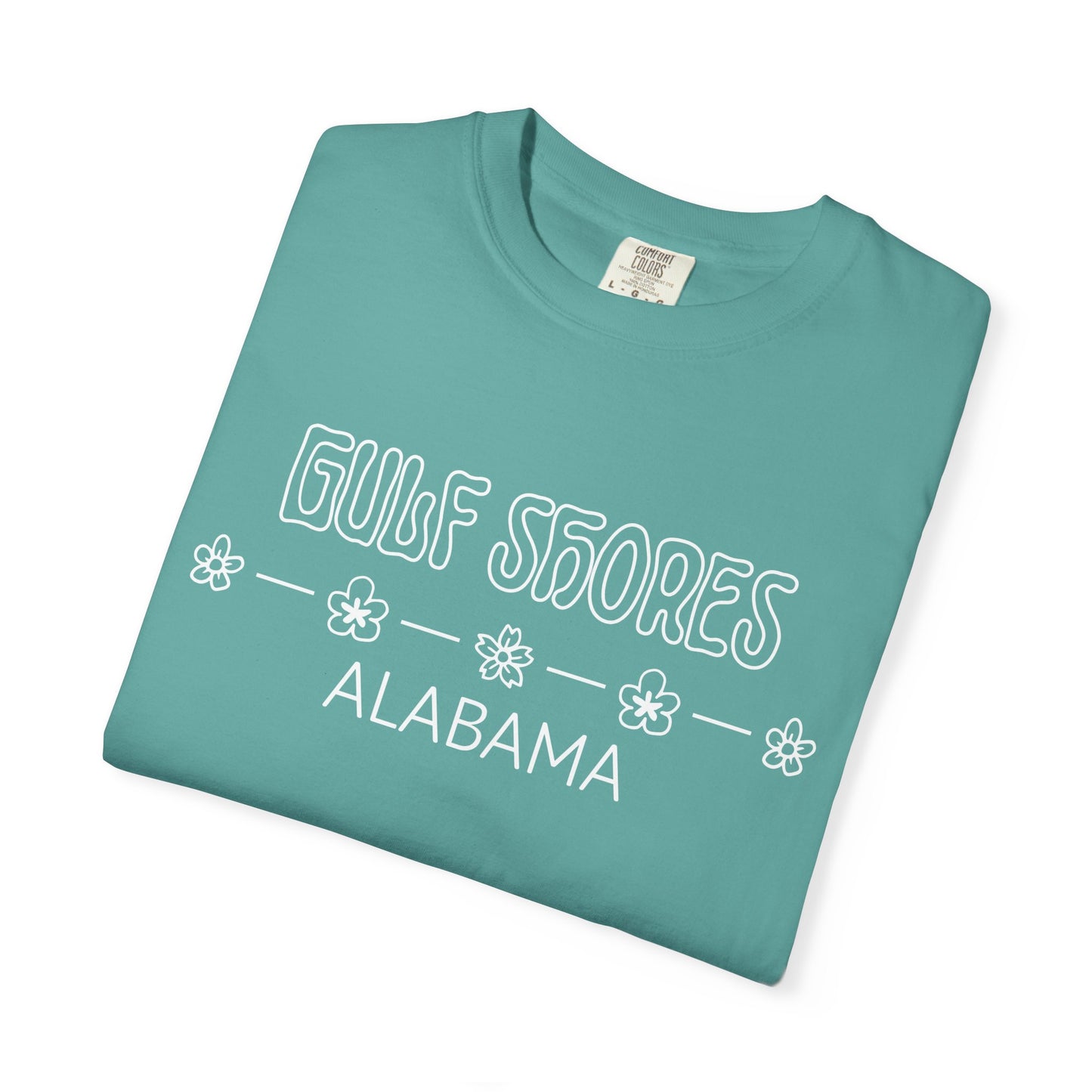 'Gulf Shores, Alabama' Unisex Garment-Dyed T-shirt