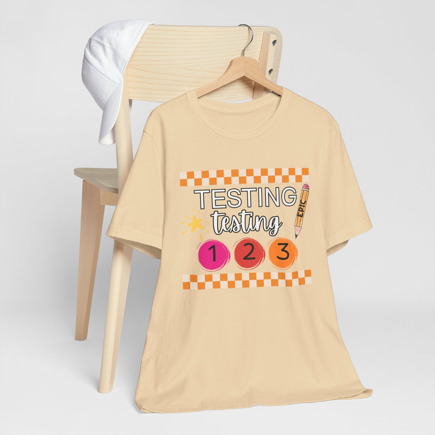 'Epic Testing Testing 1 2 3' Unisex Jersey Short Sleeve Tee