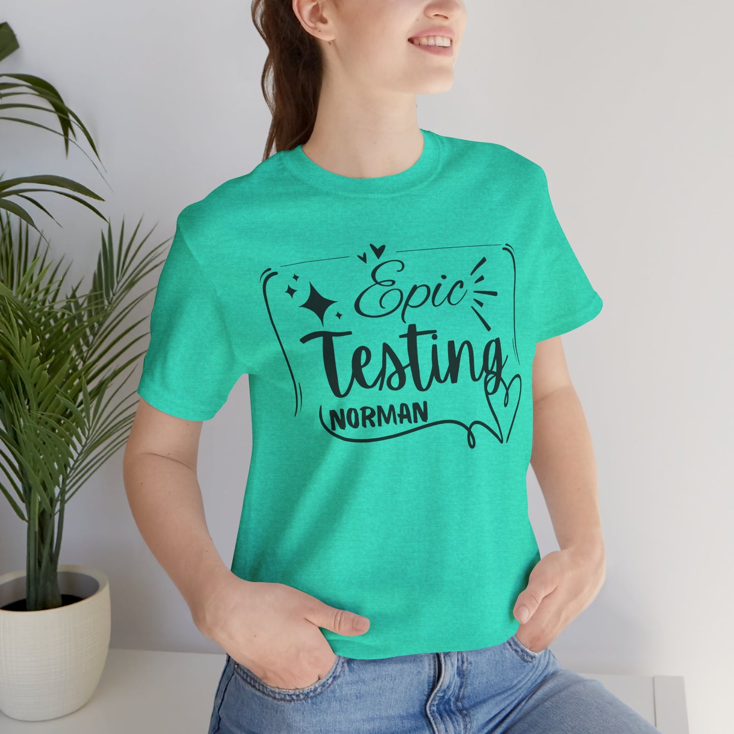 'Epic Testing Norman' Unisex Jersey Short Sleeve Tee