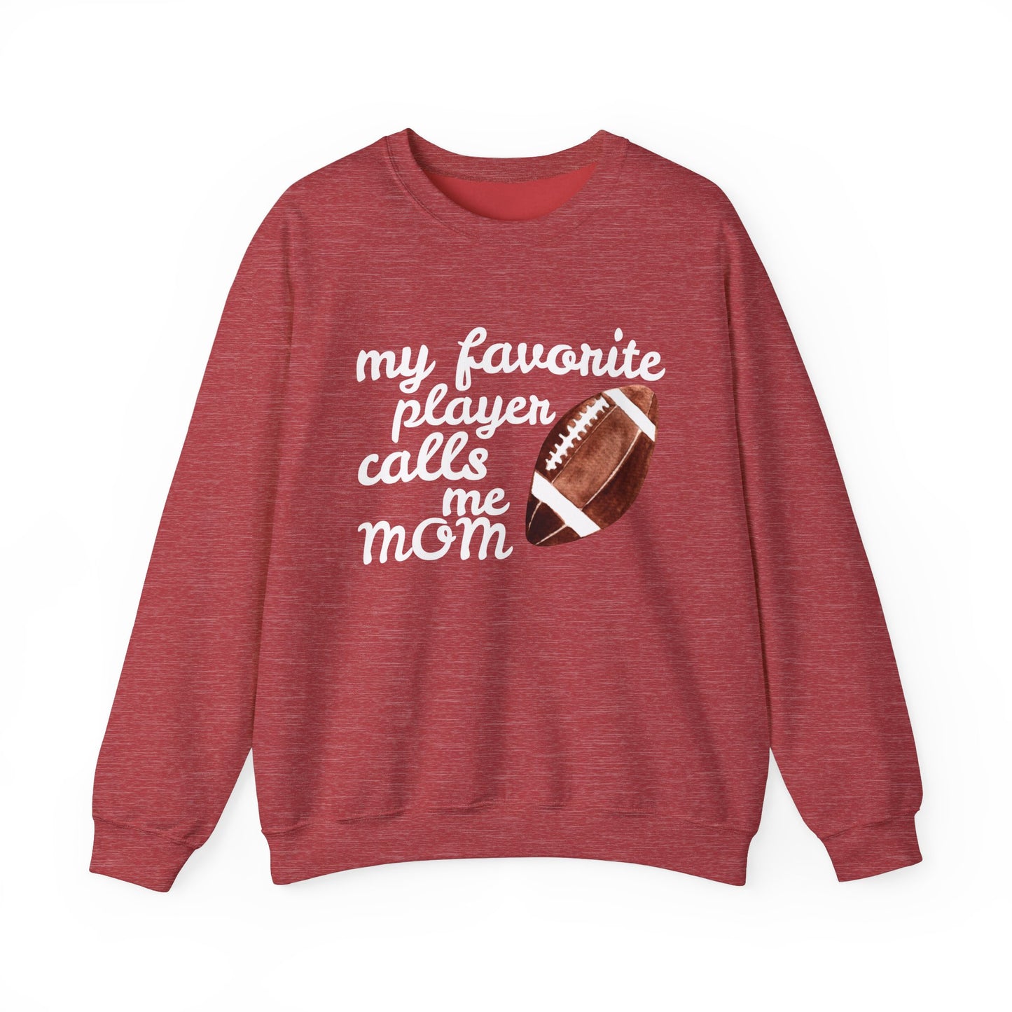 'My Favorite Player Calls Me Mom' Unisex Heavy Blend™ Crewneck Sweatshirt