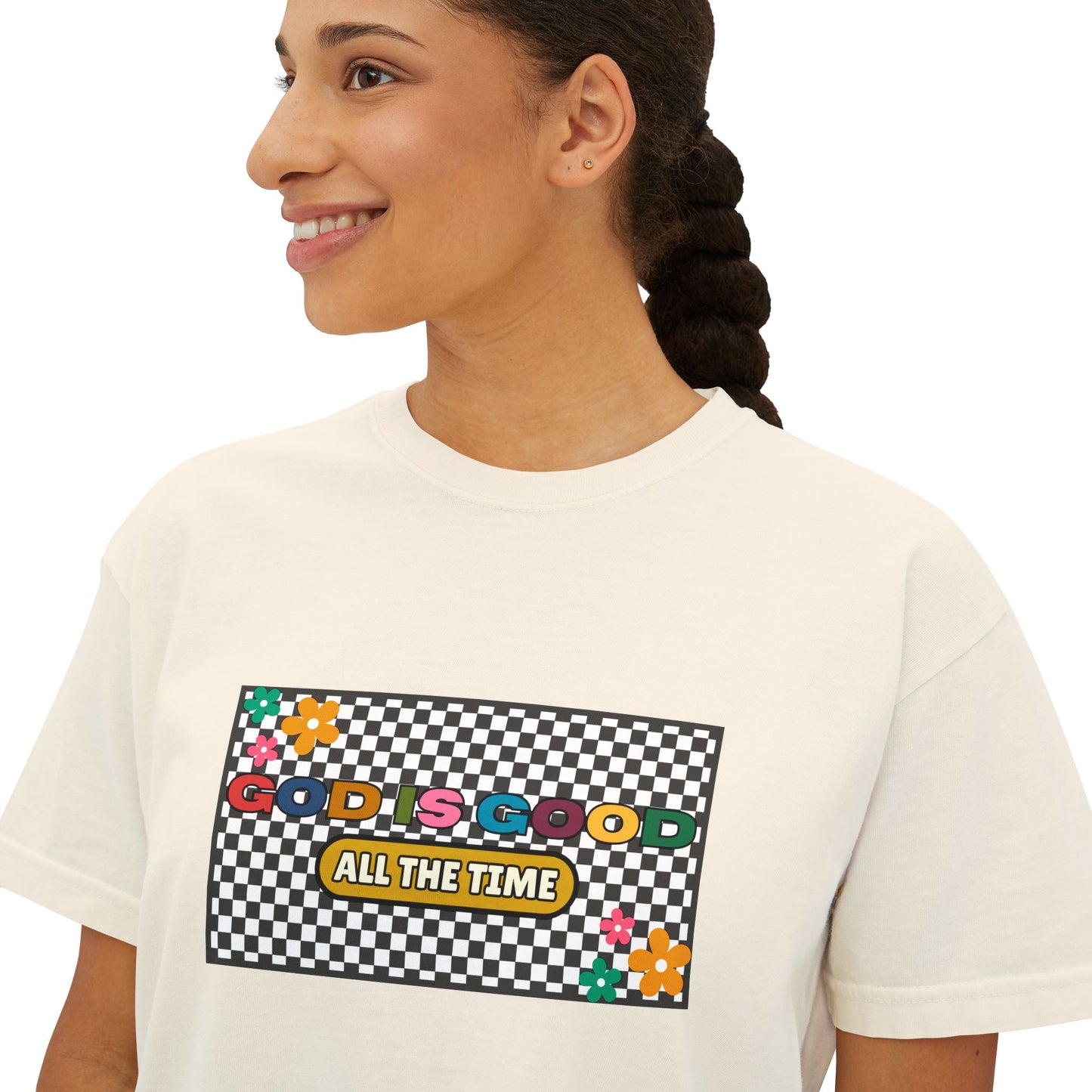 'God is Good All the Time' Women's Boxy Tee