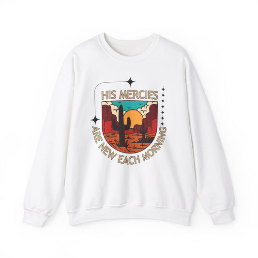 'His Mercies Are New Each Morning' Unisex Heavy Blend™ Crewneck Sweatshirt