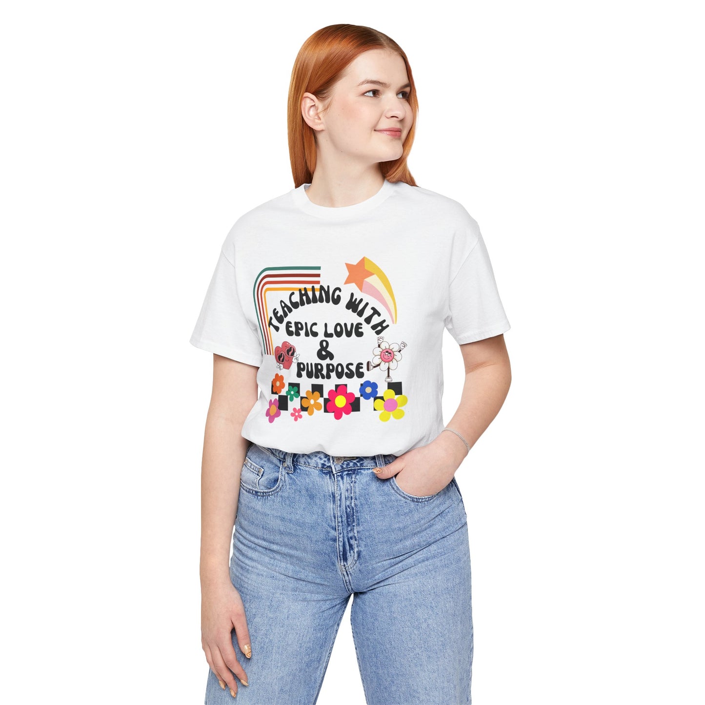 'Teaching With Epic Love & Purpose' Unisex Jersey Short Sleeve Tee