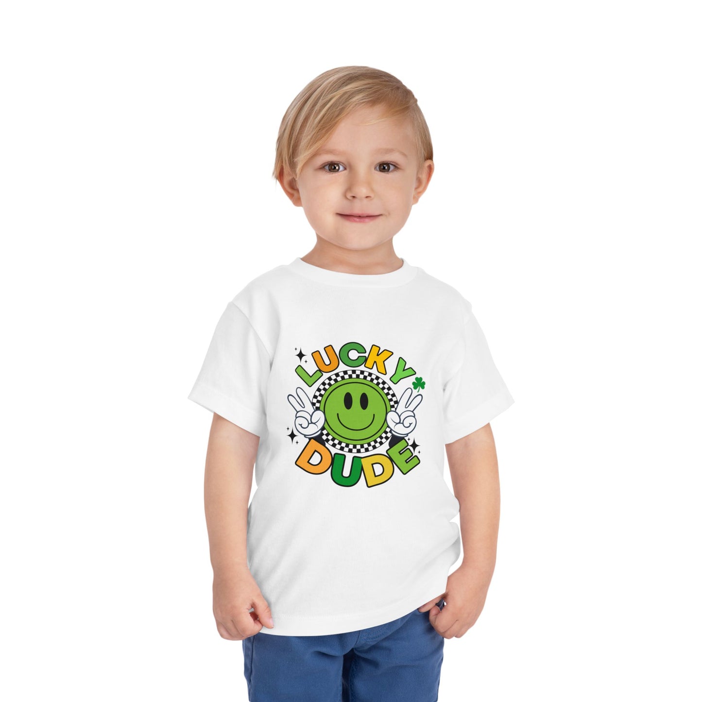 'Lucky Dude' Toddler Short Sleeve Tee
