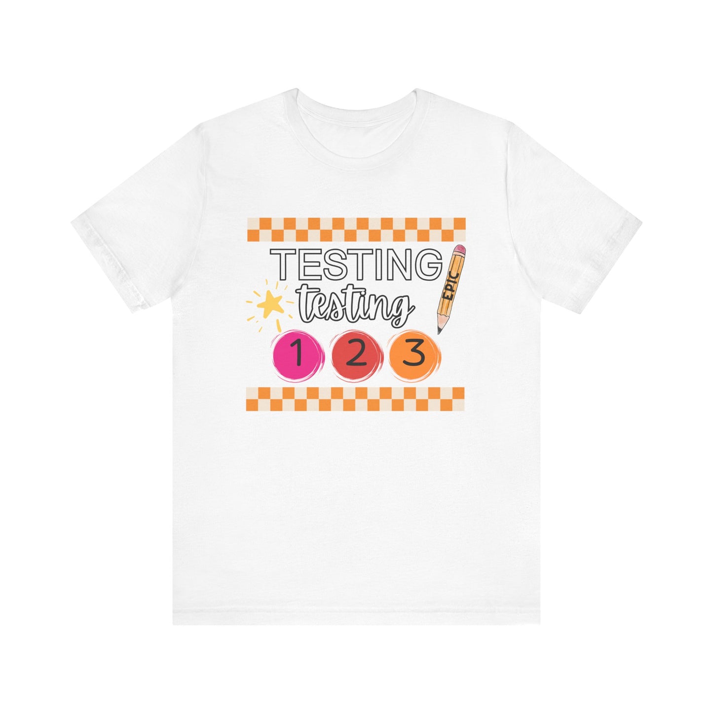 'Epic Testing Testing 1 2 3' Unisex Jersey Short Sleeve Tee