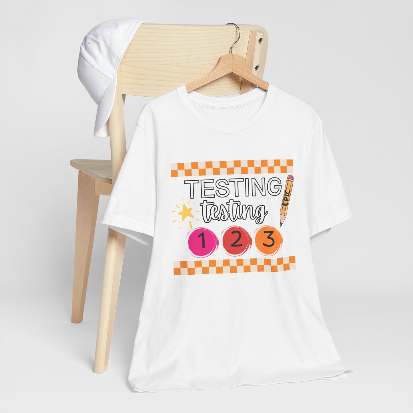 'Epic Testing Testing 1 2 3' Unisex Jersey Short Sleeve Tee
