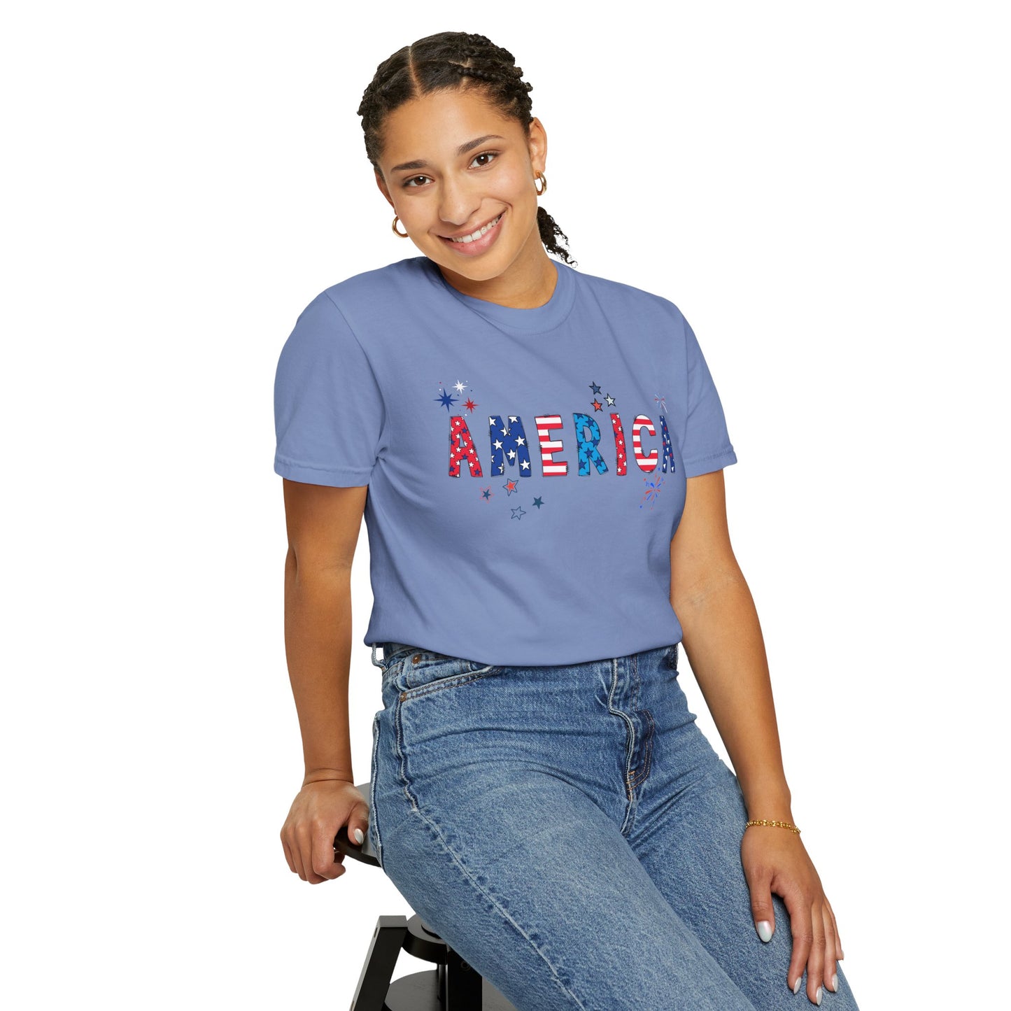 'America' Unisex Garment-Dyed T-shirt