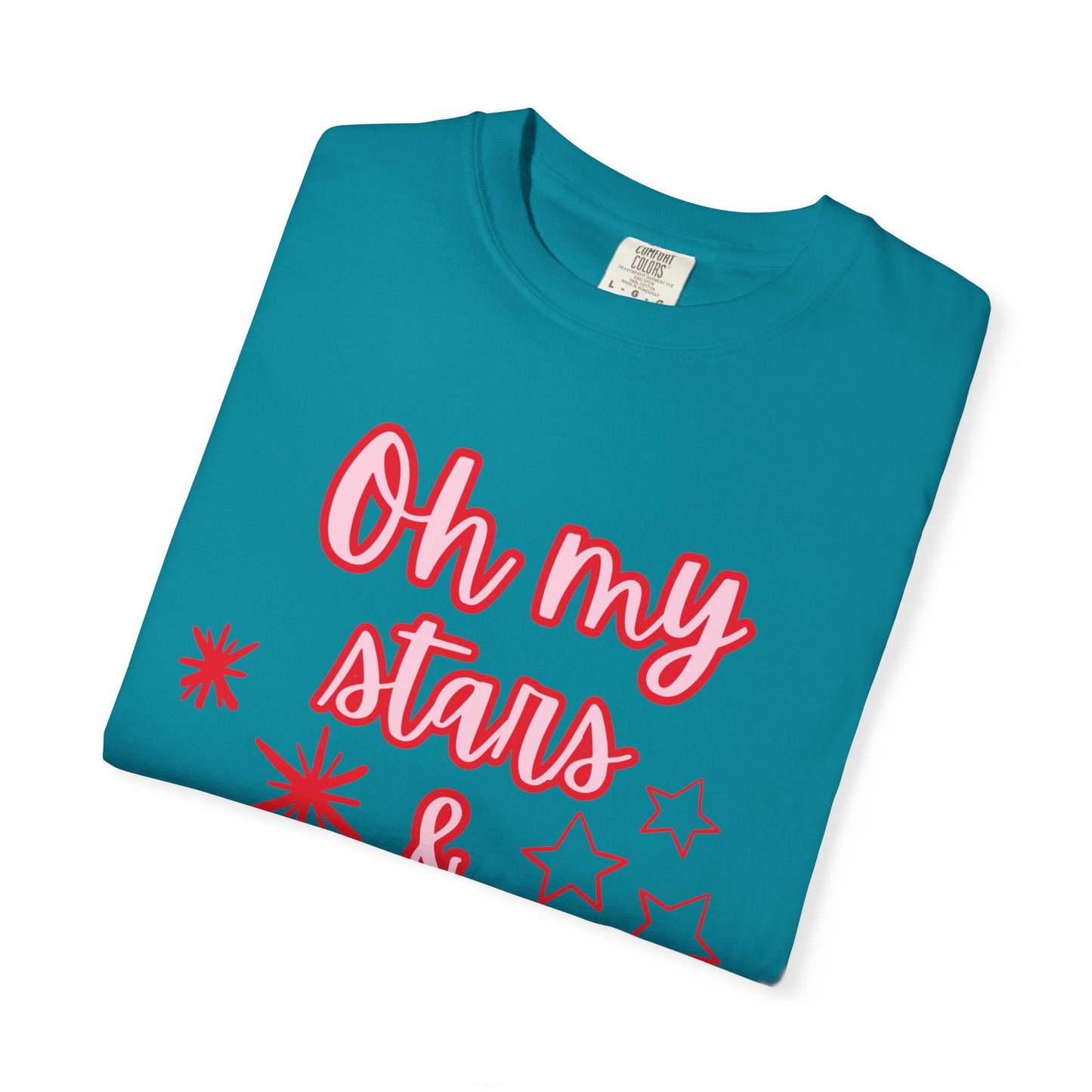 'Oh My Stars & Stripes' Unisex Garment-Dyed T-shirt