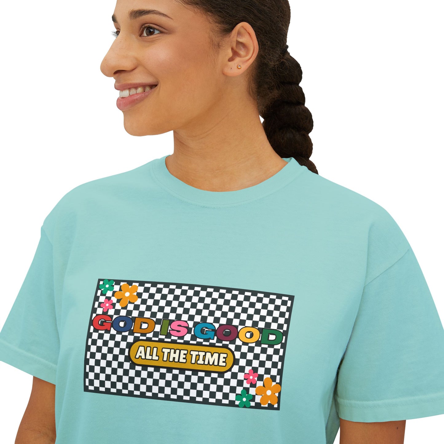 'God is Good All the Time' Women's Boxy Tee