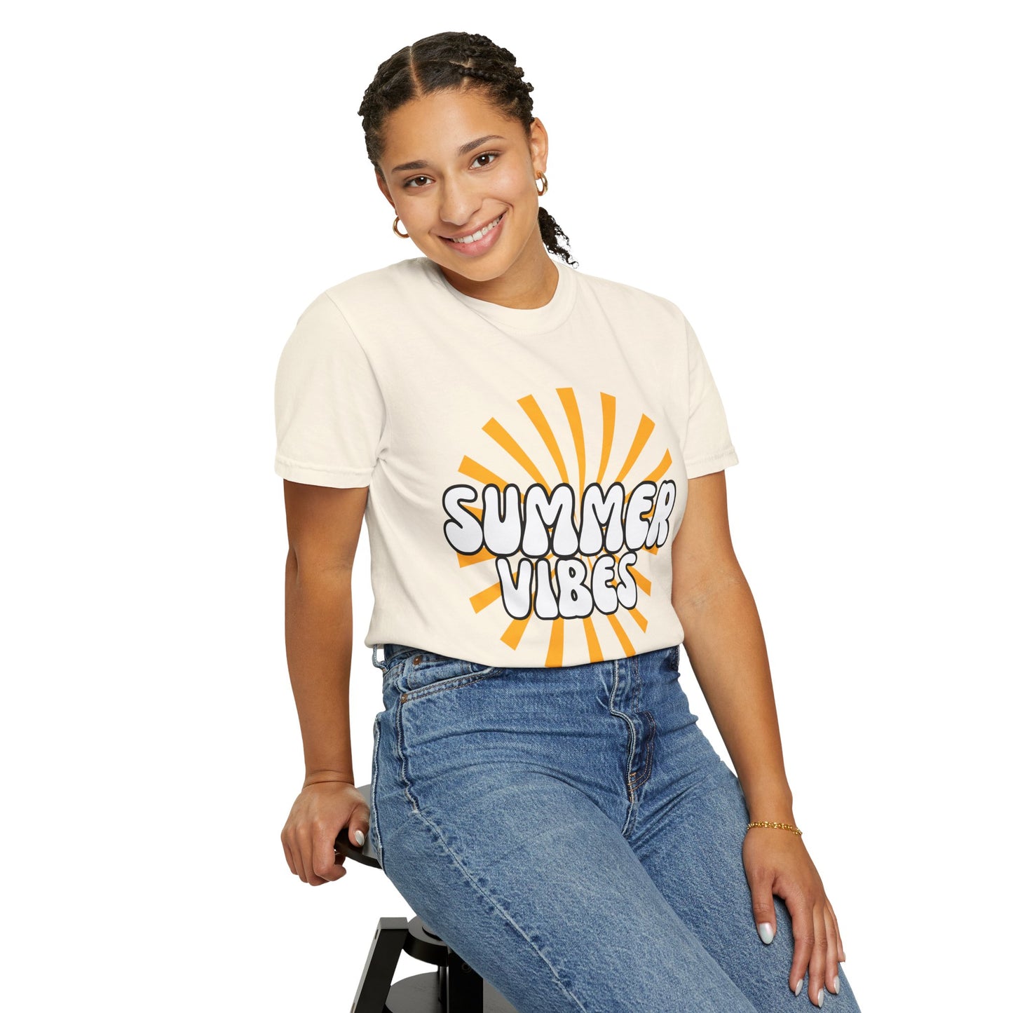 'Summer Vibes' Unisex Garment-Dyed T-shirt