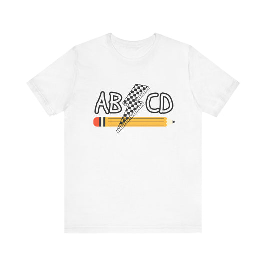 'ABCD' Unisex Jersey Short Sleeve Tee