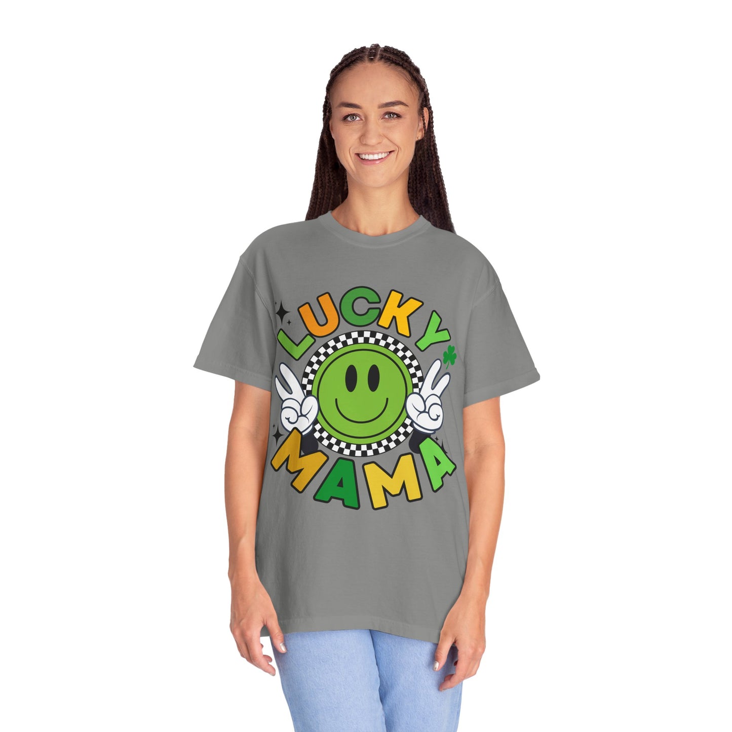 'Lucky Mama' Unisex Garment-Dyed T-shirt