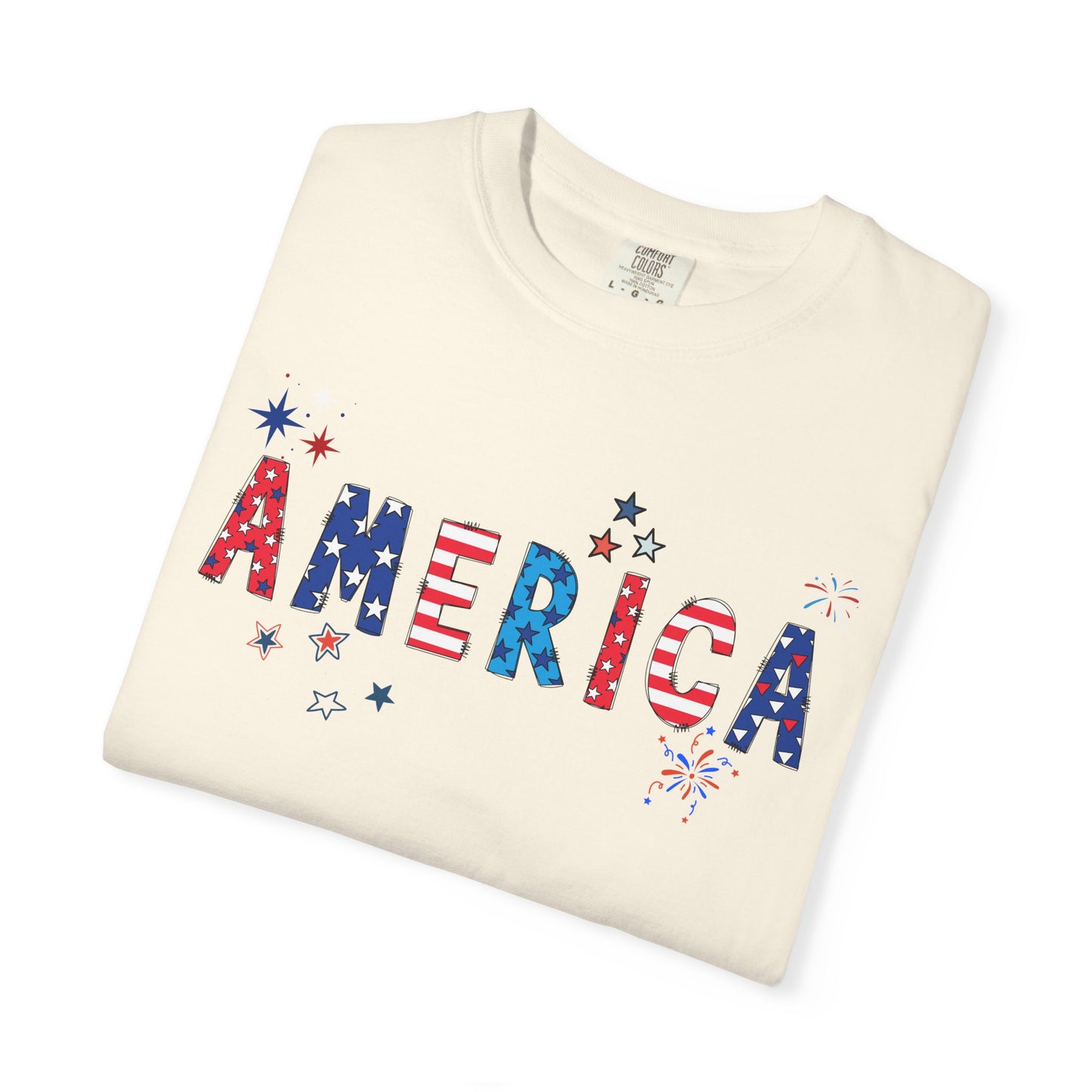 'America' Unisex Garment-Dyed T-shirt