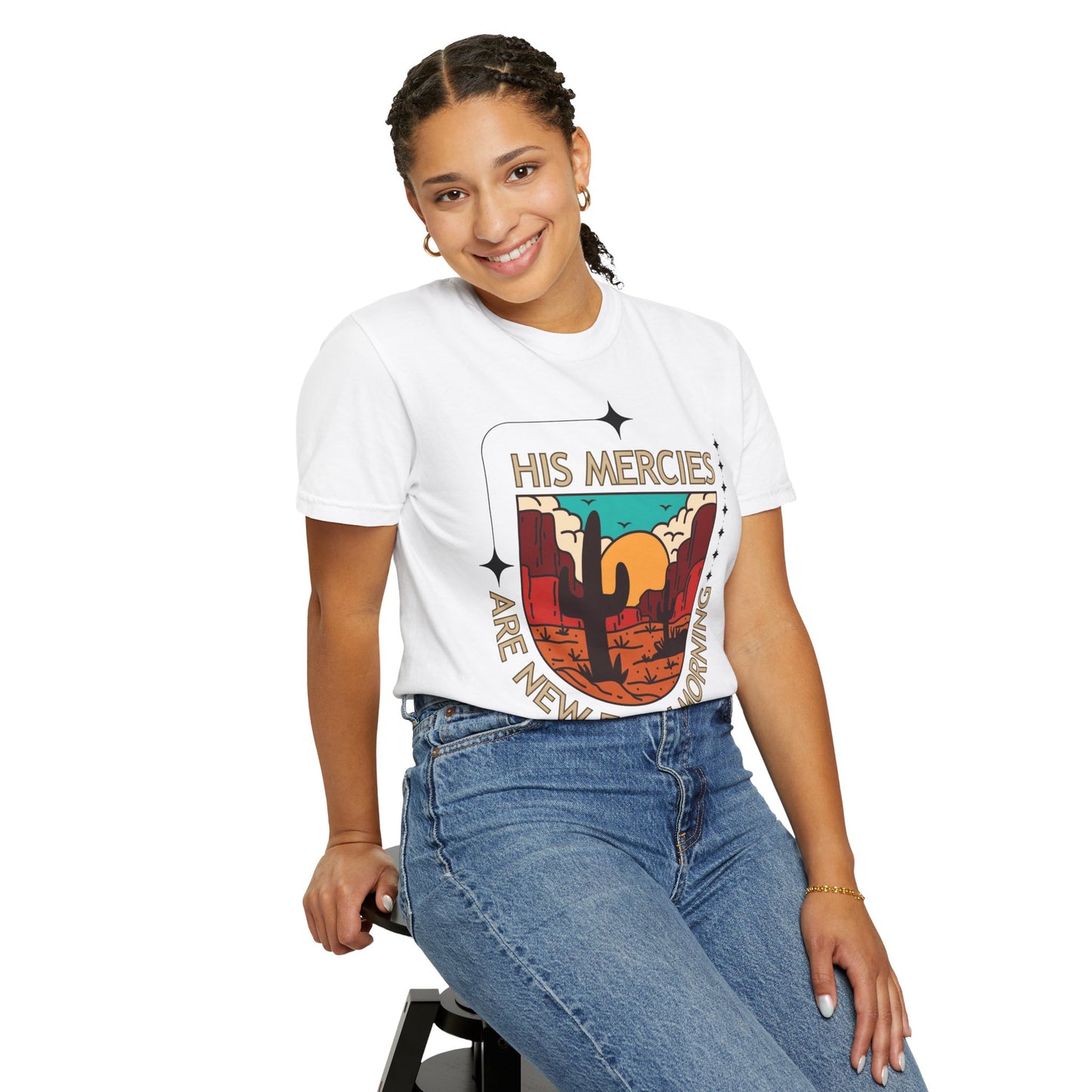 'His Mercies Are New Each Morning' Unisex Garment-Dyed T-shirt