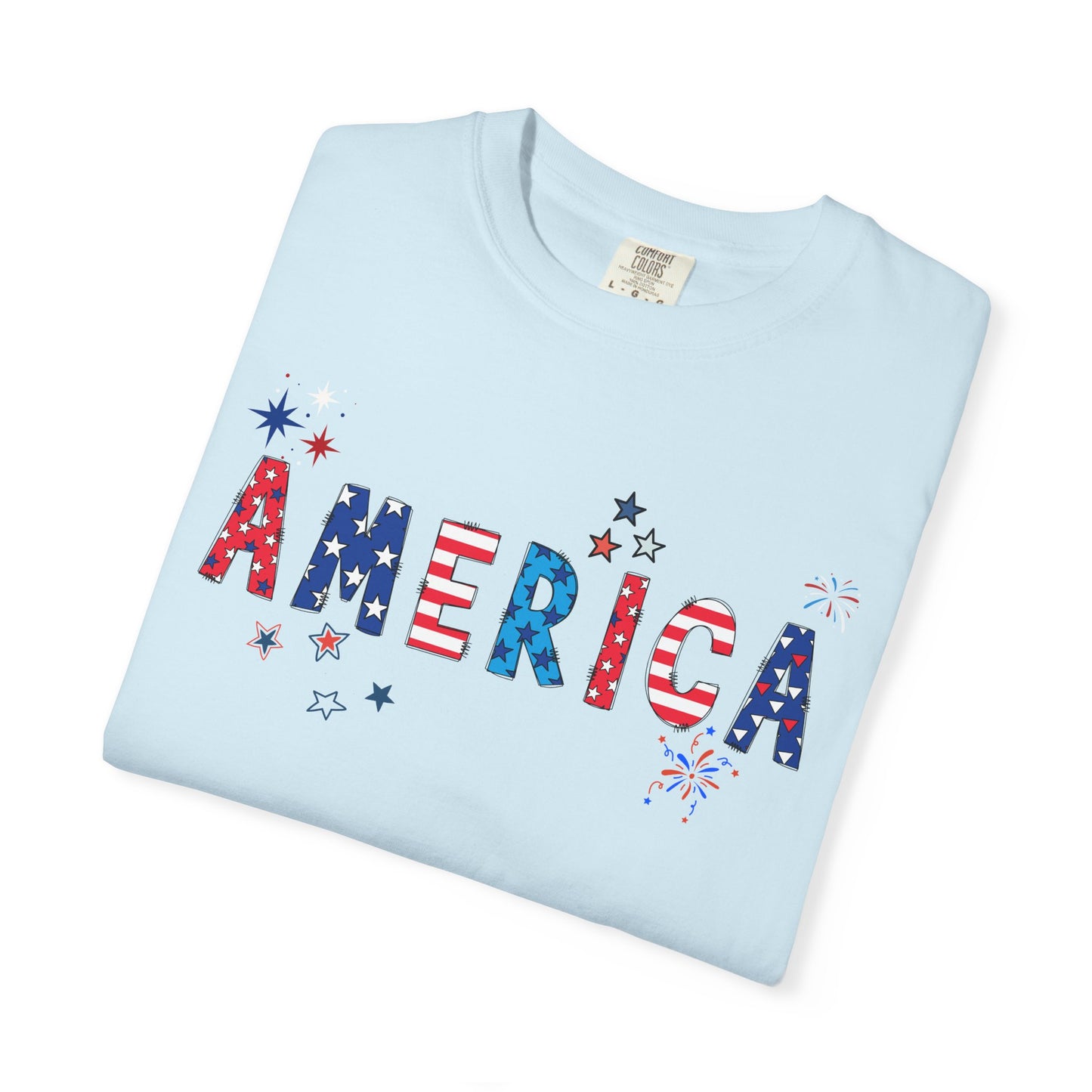 'America' Unisex Garment-Dyed T-shirt