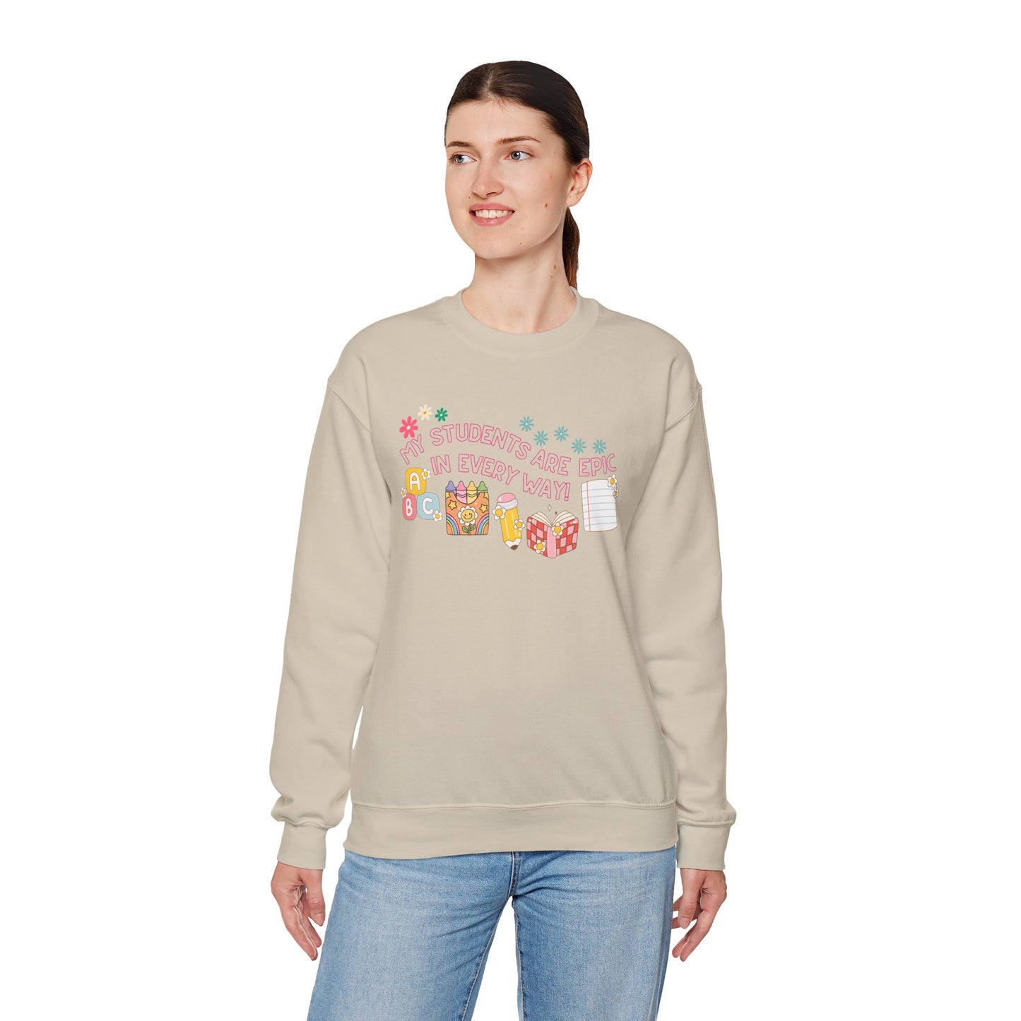 'My Students Are Epic In Every Way' Unisex Heavy Blend™ Crewneck Sweatshirt