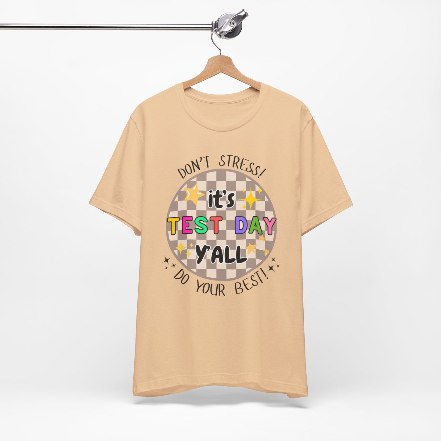 'It's Test Day Y'all' Unisex Jersey Short Sleeve Tee
