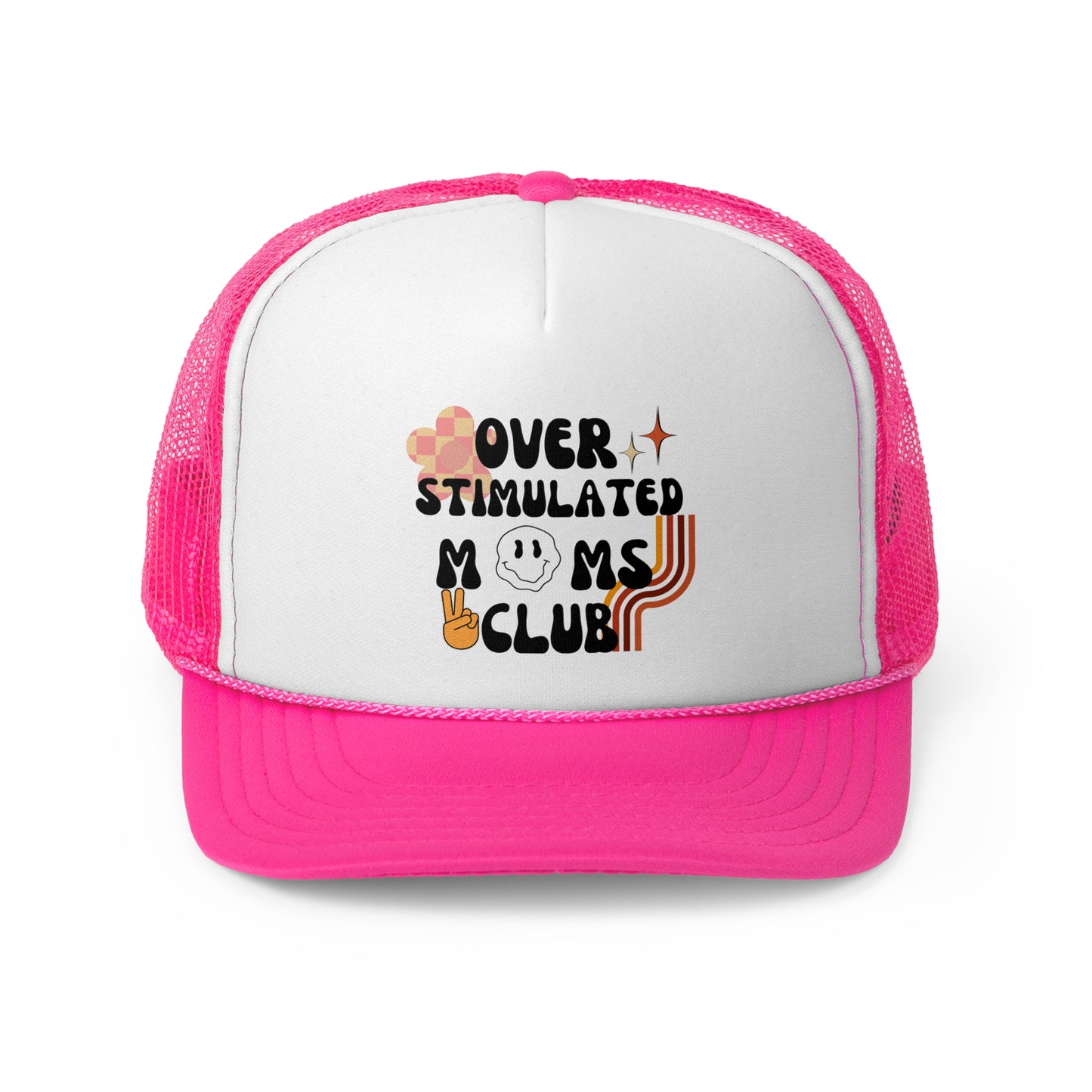 'Retro Over Stimulated Moms Club' Trucker Caps
