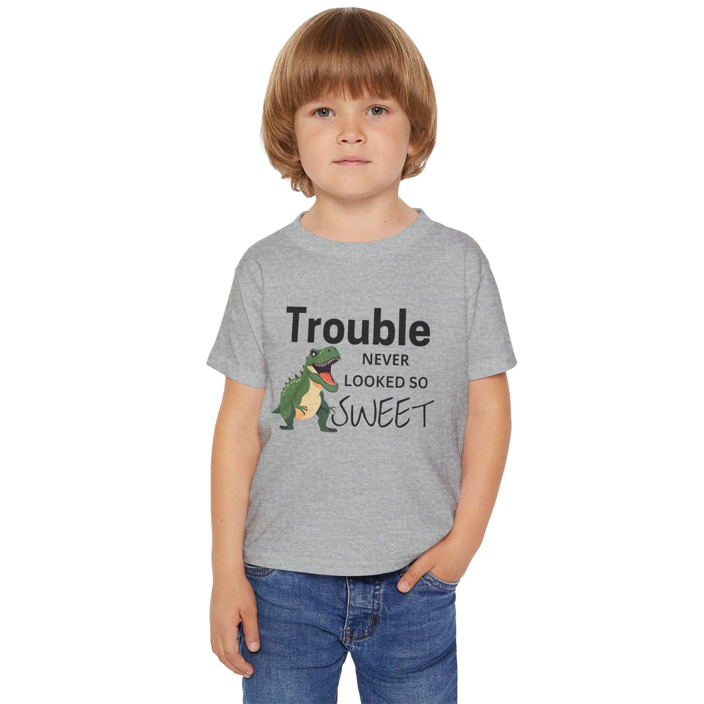 'Trouble Never Looked So Sweet' Heavy Cotton™ Toddler T-shirt